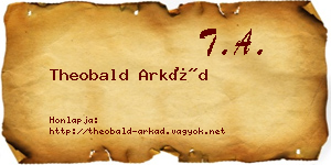 Theobald Arkád névjegykártya